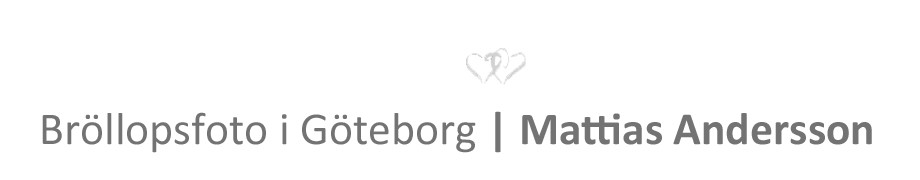 Bröllopsfoto i Göteborg Mattias Andersson